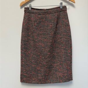 J. Crew Black and Pink Knee-length Pencil Skirt for Cocktail